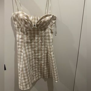 Gingham mini Zara dress